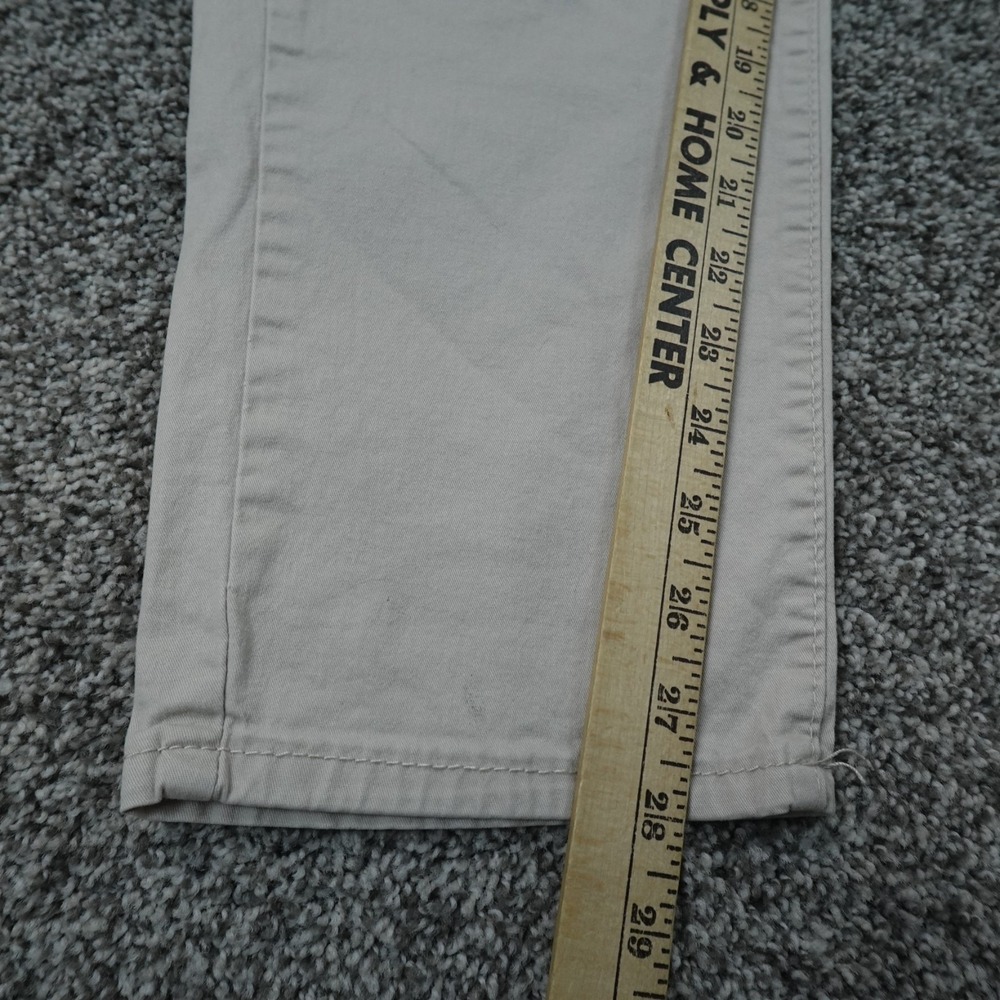 Curve Appeal Pants Womens 10 Beige Tan Chino Trouser High Rise Skinny Stretch - Picture 3 of 11